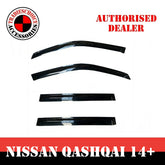 Weather shields Weathershields Sun Visors for Nissan Qashqai 14+ Tinted